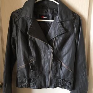 Faux leather jacket